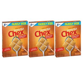 [해외직구]Chex Cereal Honey Nut Gluten Free 첵스 시리얼 허니 너트 글루텐 프리 20.3oz(575g) 3팩