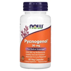 미국직구 NOW Foods 나우푸드 피크노제놀 30mg Pycnogenol 60캡슐