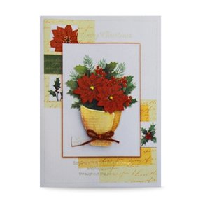 꽃다발 크리스마스 카드 FS1010-1
