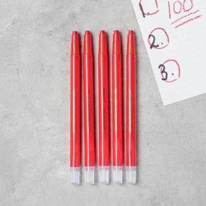 채점용 색연필 빨강5본