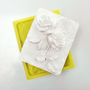 꽃 실리콘 몰드 장미 비누 캔들 석고 부자재 만들기