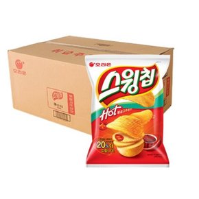 오리온 스윙칩 볶음고추장맛 60g 20봉 맛있는과자 매운맛 감자칩 한박스