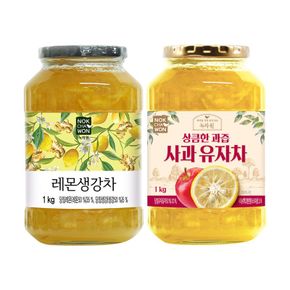 [녹차원] 레몬생강차 1kg+사과유자차 1kg[34057885]
