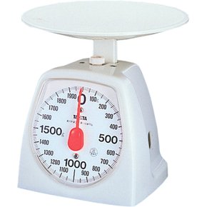 타니타 쿠킹 스케일 키친 저울 요리 아날로그 2kg 10g 단위 화이트 1439-WH