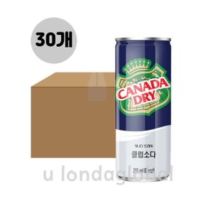 캐나다 드라이 클럽소다 토닉워터 캔 음료 250ml 30개