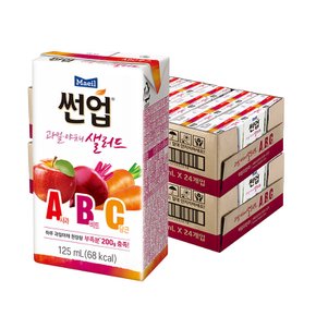 썬업 과일야채샐러드 ABC 주스 125ml 48팩 (24팩 2박스)