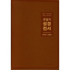 큰글자 성경전서(NKR72EWBU/개역재정/새찬송가/대합본/PU/브라운/지퍼/색인)