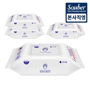 손 소 독 손세정 티슈 캡형 대용량 50매 4팩[무료배송]