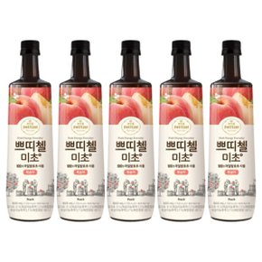 쁘띠첼 미초 복숭아 발효 식초 음료 900ml x 5개