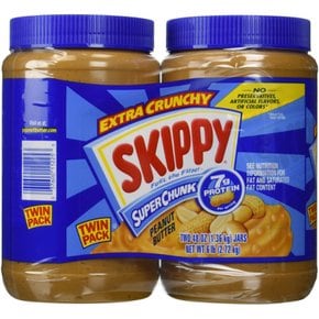 SKIPPY 스키피 땅콩 버터 슈퍼 청크 2.72kg(1.36kg×2)