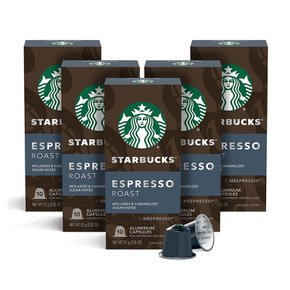 [해외직구]스타벅스 네스프레소 커피캡슐 에스프레소 다크 로스트 10입 5팩/ Starbucks Nespresso Espresso Dark Roast