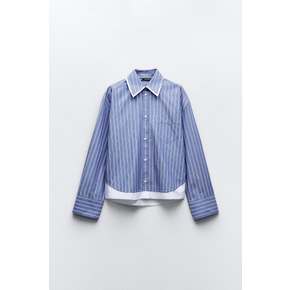 스트라이프 콤비 셔츠 2099/079 BLUE/WHITE