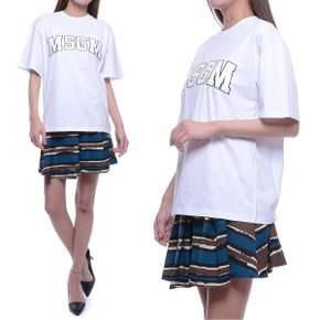 [엠에스지엠] 여성 MSGM 로고 반팔 티셔츠 (2841MDM162_207298_01_20S)