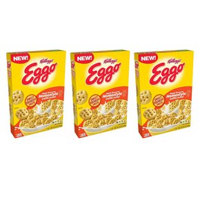 [해외직구]켈로그 에그오 와플 시리얼 249g 3팩/ Kelloggs Cereal Eggo Waffle 8.8oz