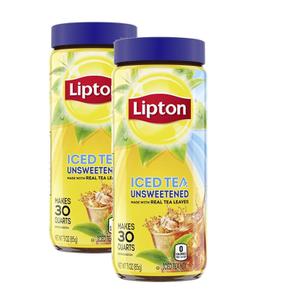 [해외직구] Lipton 립톤 언스위트 홍차 아이스티 믹스 85g 30쿼트 2팩