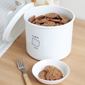 원형 쿠키통 쿠키 과자 간식 보관통 견과류 커피 밀폐 보관 용기 캐니스터 2.8L