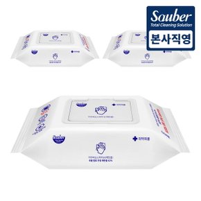 손 소 독 손세정 티슈 캡형 대용량 50매 3팩[무료배송]