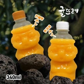 귤뜨레 향기로운 감귤 하르방병 340mlX10개입 감귤,천혜향,혼합 3종 감귤주스 음료 제주