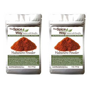 [해외직구]더 스파이스 웨이 하바네로 파우더 시즈닝 112g 2팩 The Spice Way Habanero Pepper Seasoning 4oz