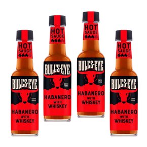 [해외직구] Bulls Eye Kentucky Habanero Hot Sauce 불스아이 켄터키 하바네로 핫 소스 150ml 4병