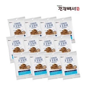 건강백서 강아지간식 핑거피쉬 100G 12개
