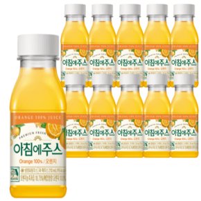 서울우유 아침에 주스 100% 오렌지 210ml x10개