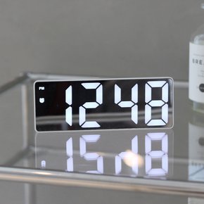 레벤데코 거울 LED 건전지 무선 유선 디지털 시계