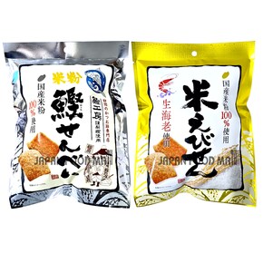 오카다야 센베이 60g 2종 [가츠오맛 / 에비(새우)맛] / 일본 센베