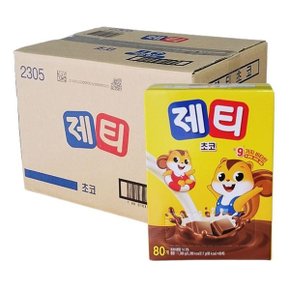 동서식품 제티 초코렛맛 80T 6개 스틱형 어린이음료 초코음료 한박스