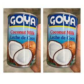 [해외직구]고야 코코넛 밀크 크림 통조림 400ml 2팩 Goya Coconut Milk 13.5oz