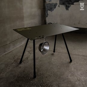아버 캠핑 알루미늄 경량 백패킹 하드 테이블
