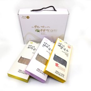 소애 국수선물세트 1.2kg 메밀+보리+현미