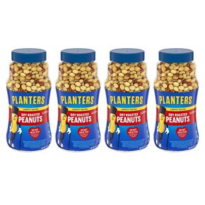 [해외직구]플랜터스 라이틀리 솔티드 드라이 로스트 피넛 453g 4팩/ Planters Lightly Salted Dry Roasted Peanuts