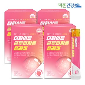 배럴헬스 더화이트 글루타치온 콜라겐 젤리 스틱 복숭아맛 15포 4박스