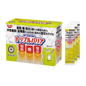 닛신식품 오바코 사이륨 풋사과맛 (30개+달콤달콤 레몬맛 3개) 기능성 표시 식품 분말 음료