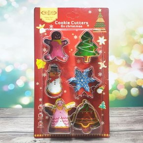 크리스마스 쿠키 커터 6p(스텐레스 베이킹 몰드)