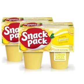 미국직구 Snack Pack 스낵 팩 레몬 푸딩 컵 92g 4입 2팩