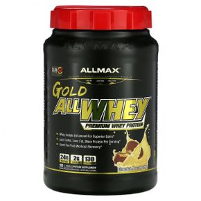 ALLMAX 올웨이 골드 100% 유청단백질+ 프리미엄 분리 유청 단백질 초콜릿 피넛 버터 2lbs (907g)