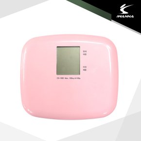e아이워너 미니 전자 체중계(KS1000) 핑크 최대 150kg