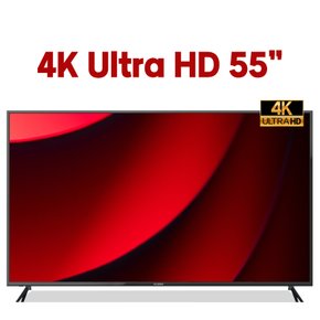 특별3%혜택 프리토스 139cm(55) 4K UHD HDR 중소기업TV 벽걸이 설치+고정브라켓 포함