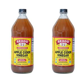 미국직구 Bragg 브래그 애플 사이더 비네거 애사비 사과식초 946ml 2팩