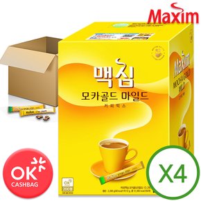[맥심]  모카골드 마일드 커피믹스 250T X 4개 (1박스)