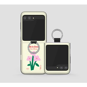 갤럭시 Z플립 5 4 3 플립 휴대폰 케이스 TRY 플라워 핑거링 고리 카드수납 마그네틱도어 8컬러