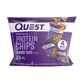 quest퀘스트  단백질  프로틴칩  로디드  타코  4팩