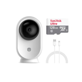 (세트)스마트 CCTV 홈카메라 EGG 프로 + 128메모리 + 3m케이블