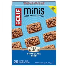 [해외직구]클리프바 미니에너지 프로틴 초콜릿칩 28g 20개입 CLIF BAR Minis Protein Energy Chocolate Chip Bar 0.9oz