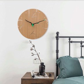 홈데코 감성 인테리어 디자인 소품 나무 벽걸이 시계