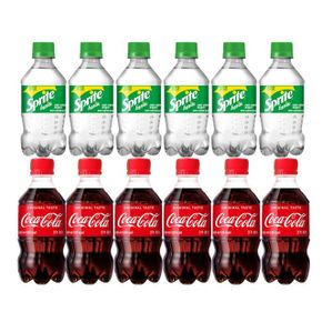 코카콜라 스프라이트 미니 탄산음료 300ml 콜라 사이다 2종 세트 12병