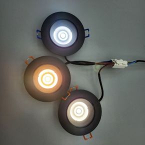 LED 블랙바디 COB 주광 전구 주백 3인치할로겐 5W X ( 2매입 )
