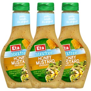 에타 라이트 앤 프리 허니 머스터드 드레싱 Eta Lite & Free Honey Mustard Dressing 250ml 3개